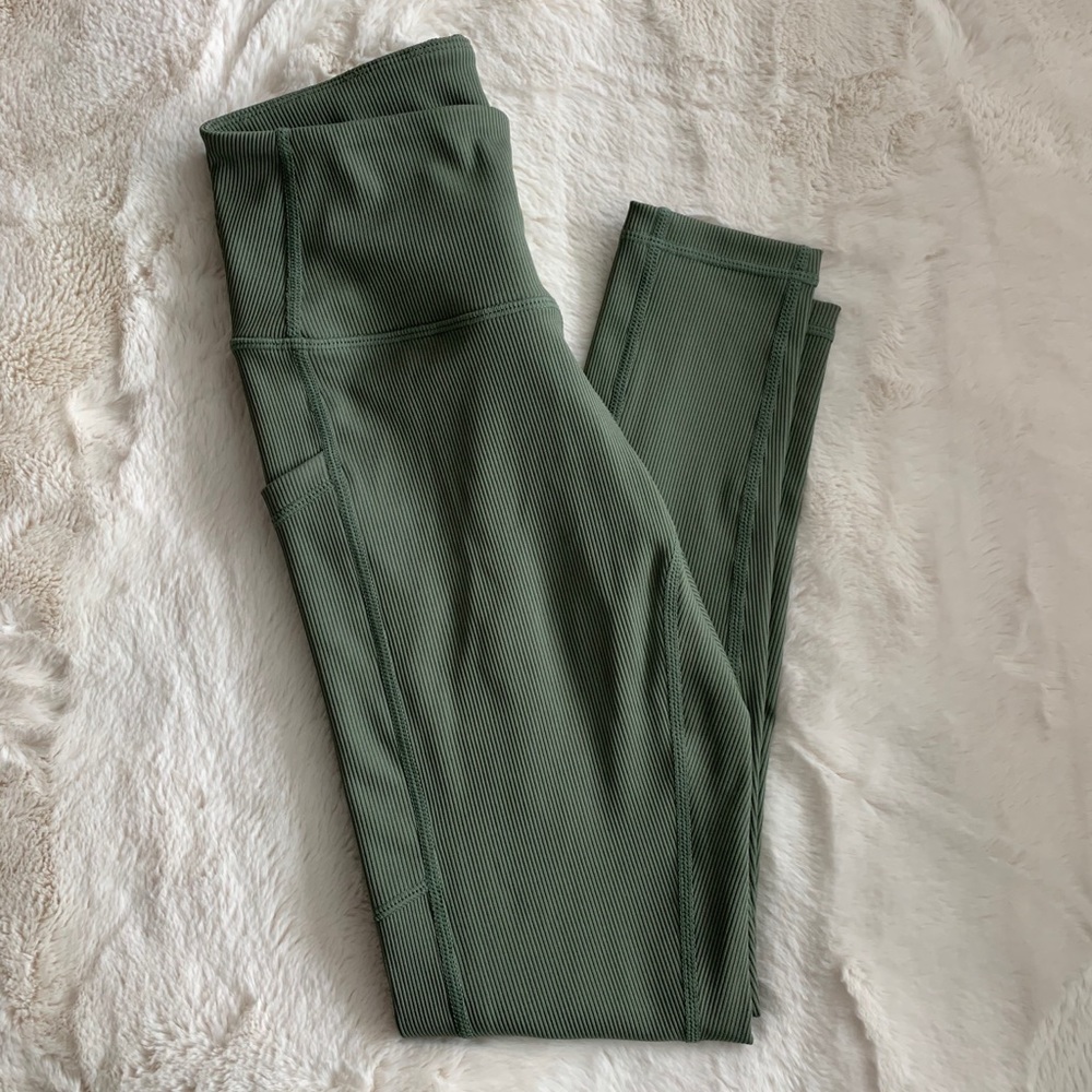 zella ribbed leggings